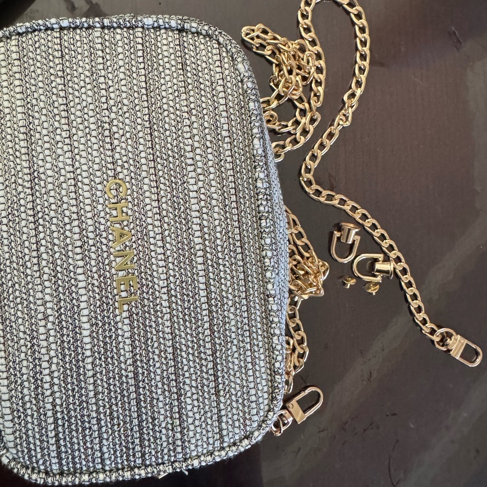 New Chanel Pouch with handbag conversion kit